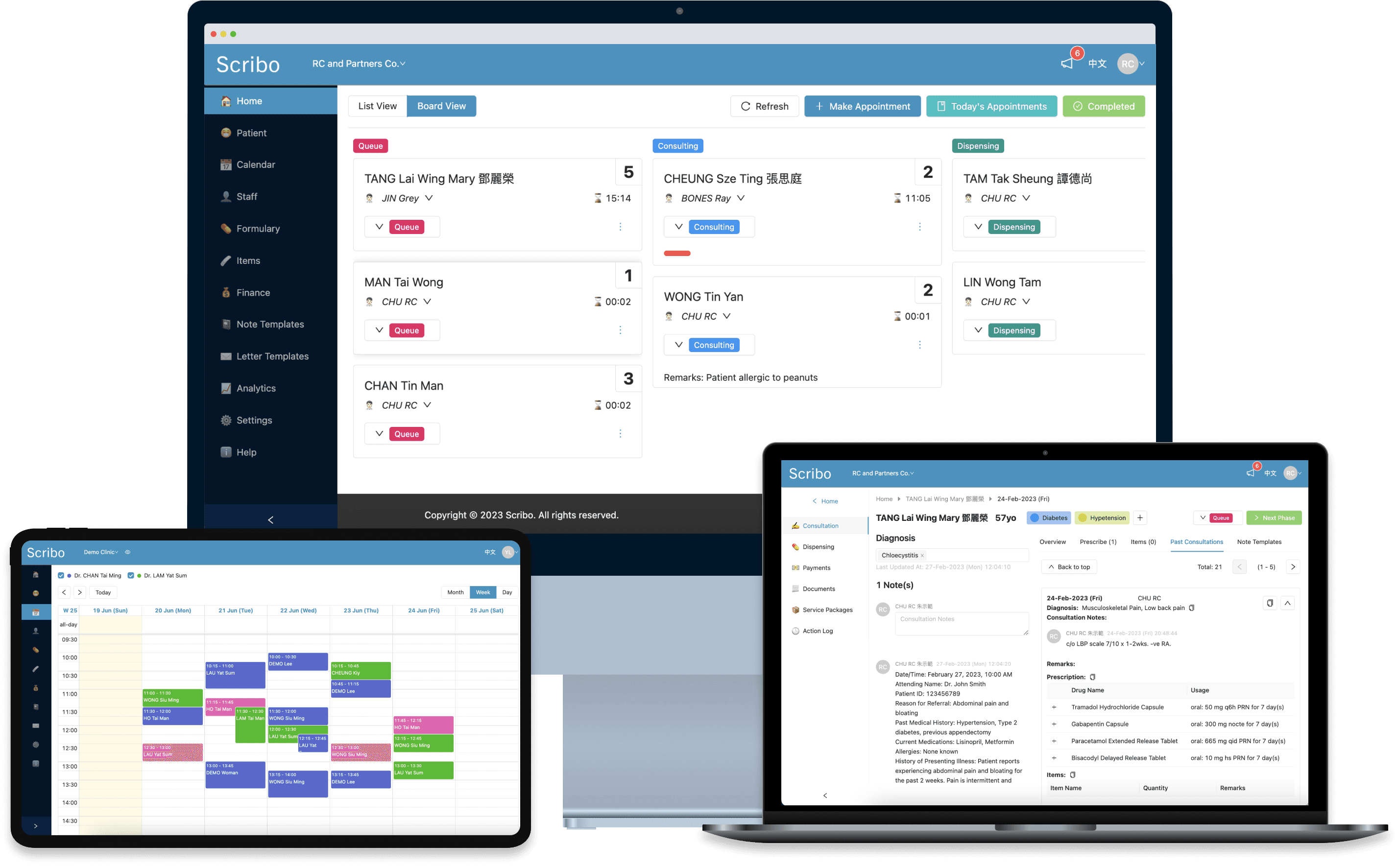 Scribo Clinic Management System